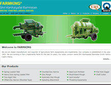 Tablet Screenshot of farmkingindia.com